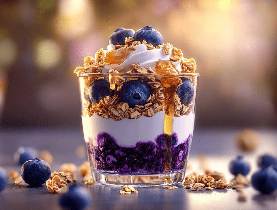 Granola au myrtille